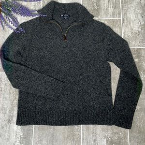J. CREW Charcoal Gray Long Sleeve Sweater